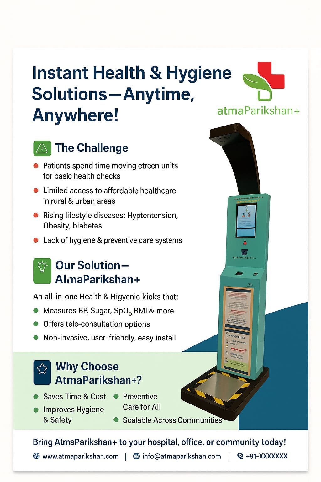Health station for Indian clinics