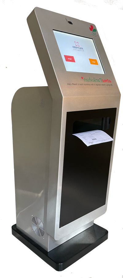 Atma AI ticketing and printed-service kiosk